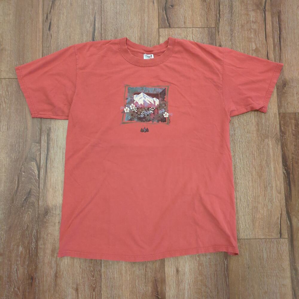 VTG Aspen Colorado Adult XL Shirt Mountains Flowers Hiking Trees‎ Denver Ski